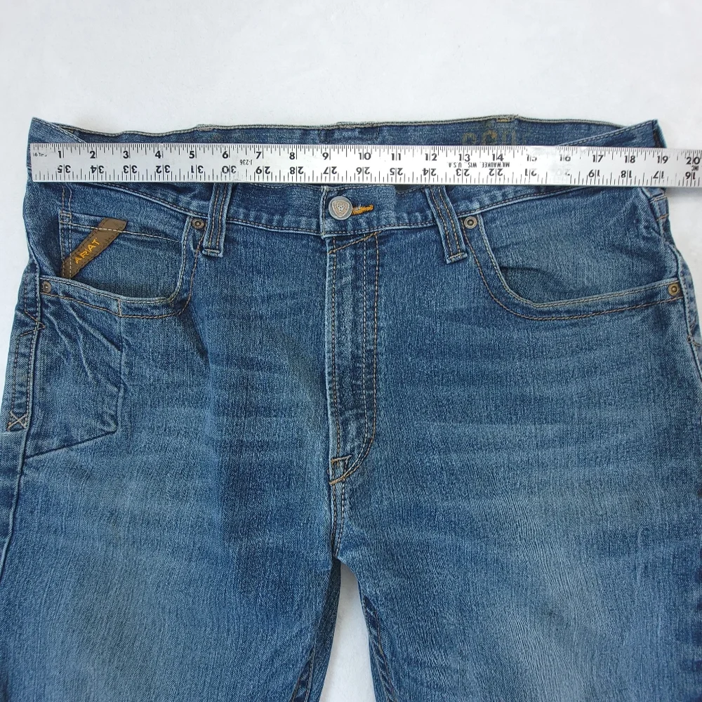 Ariat Mens Jeans Mid Rise Boot Cut Size 40x32 (38x30) Workwear Western Rodeo